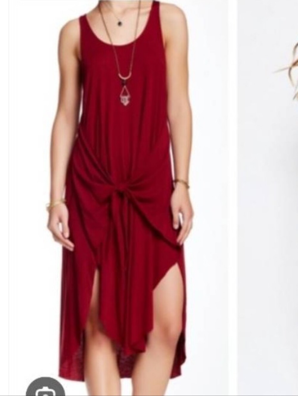 We The Free Women’s Maxi Dress in Burgundy Red